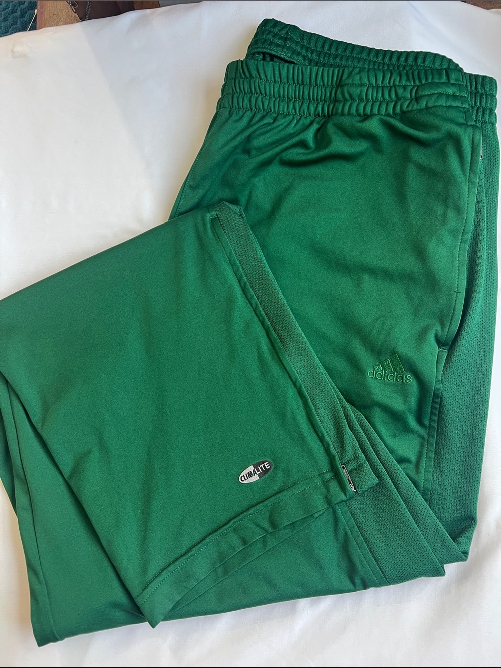 adidas Mens Climalite Sweatpants Emerald Green